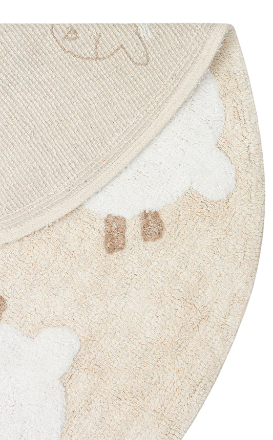 COTTON BOON XXW CBN 11 MULTY XXW doğallığı ile yıkanabilir kaymaz tabanlı pamuk bebek halısı görüntüsü