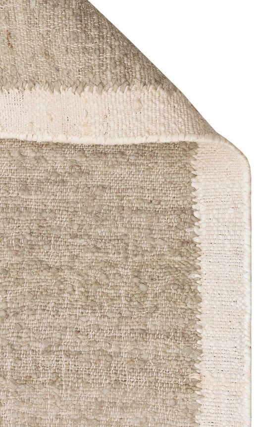 LHASA LHS 01 MINT CREAM Yün ve Jüt ile Üretilen Örme El Dokuma Halı - HALI VAGONU