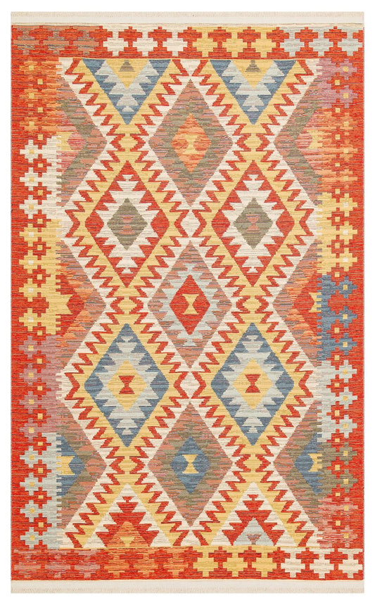 NOMAD 09 LIGHT MULTY Yıkanabilir, Çift Taraflı Kullanıma Uygun Yumuşak Tuşeli Otantik Kilim - HALI VAGONU