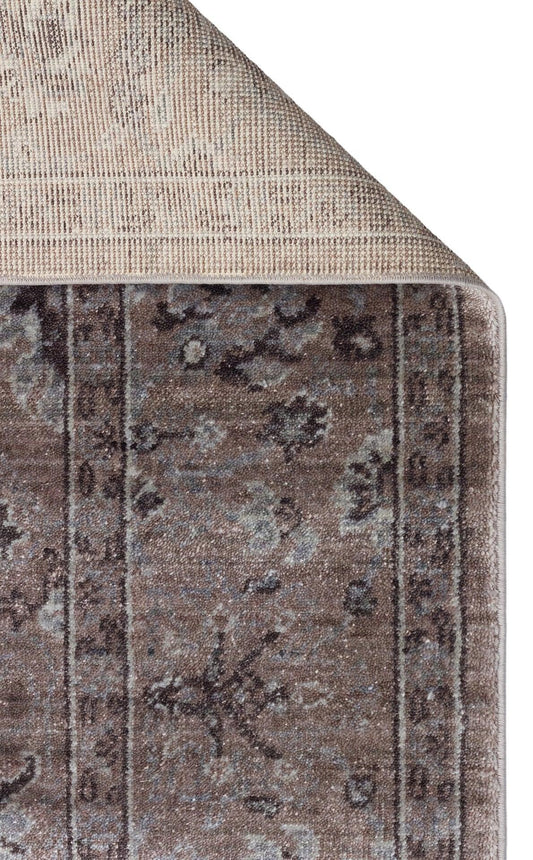 TAFTAN TF 07 SMOKE GREY Pakistan Overdyed Tarzı Özel Hav Vermeyen ve El Emeği ile Özel Tezgahlarda Üretilen Uşak Halısı - HALI VAGONU