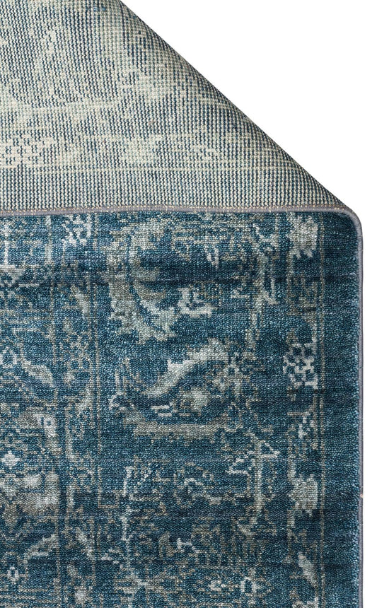 TAFTAN TF 02 NAVY Pakistan Overdyed Tarzı Özel Hav Vermeyen ve El Emeği ile Özel Tezgahlarda Üretilen Uşak Halısı - HALI VAGONU