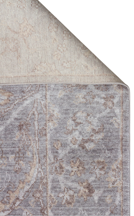 Detaylı görünüm. TAFTAN TF 07 D. GREY ANTRASİT, Pakistan Overdyed Tarzı özel hav vermeyen Uşak Halısı, Taftan Özel Tezgah Halısı.