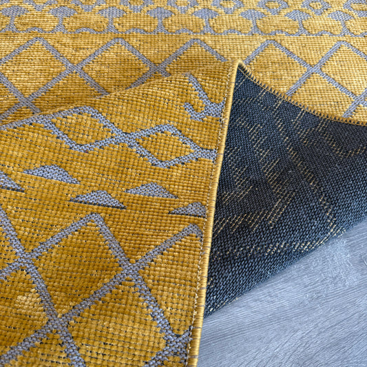 Lifos LFS02 Hardal Yumuşak Dokulu Makinede Yıkanabilir Kaymaz Tabanlı Halı