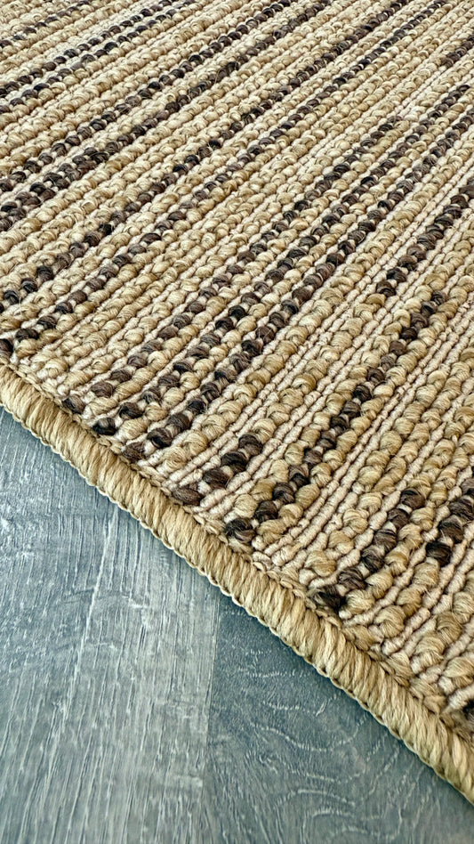 Halı Vagonu Alpaka 8004 Kahve Sisal Dokuma Makine Halısı - HALI VAGONU