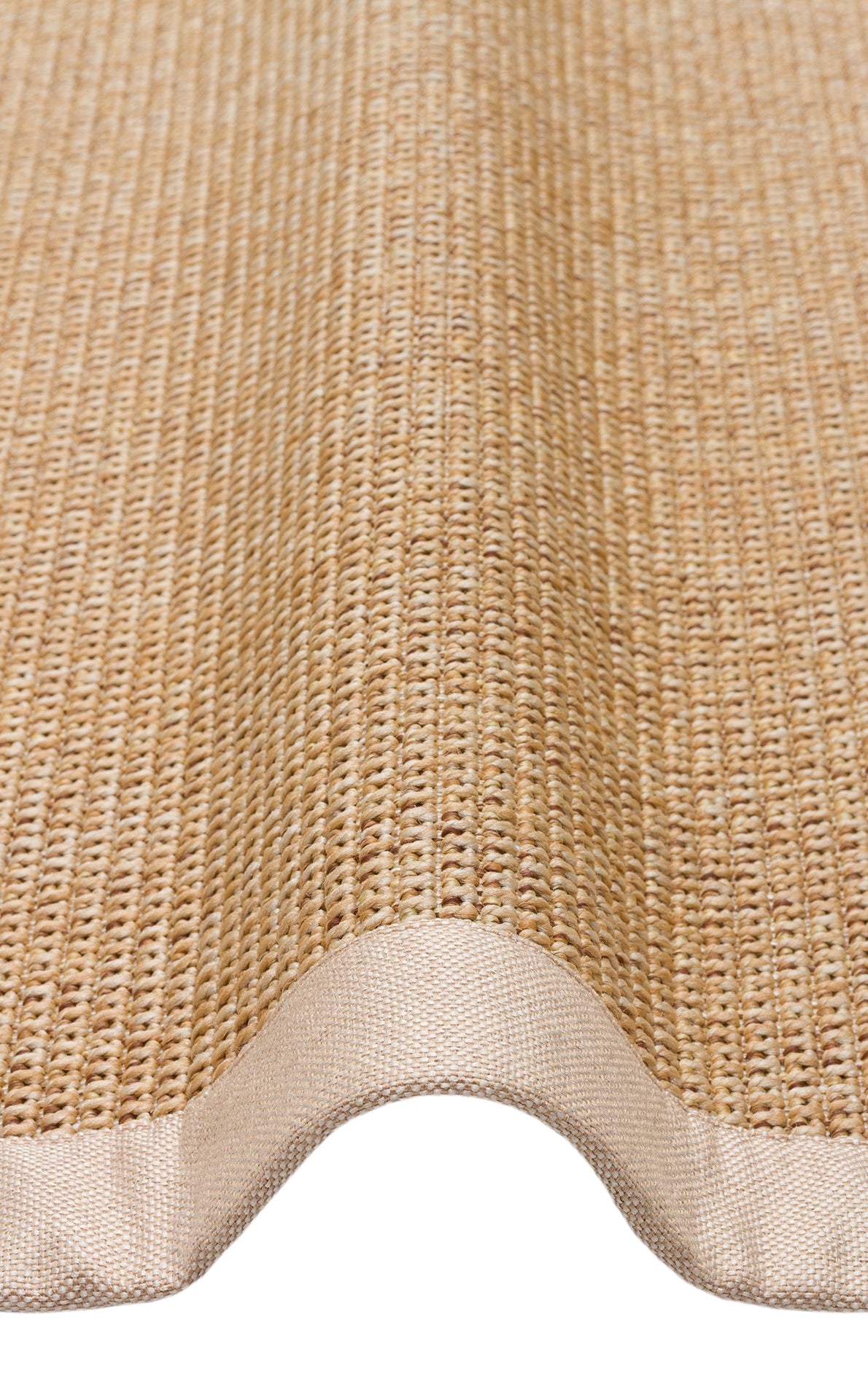Krem Kumaş Bordürlü Bej Gold Sisal Halı - El Yapımı, Dayanıklı, Modern Tasarım - ZHR_2702_Gold_BRD_Beige
