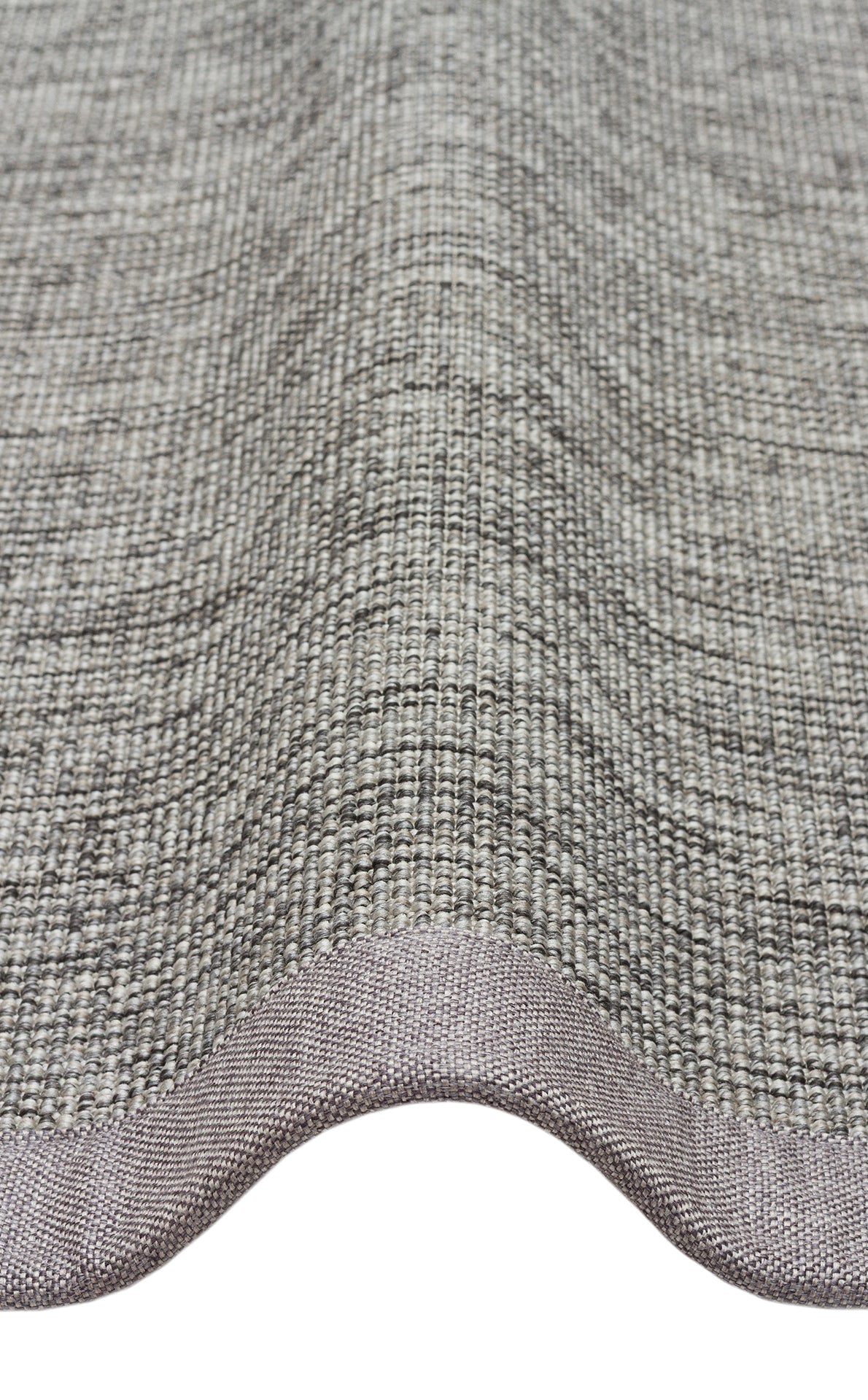 Gri Kumaş Bordürlü Sisal Halı - El Yapımı, Dayanıklı, Modern Tasarım - ZHR_2705_Grey_BRD_Grey
