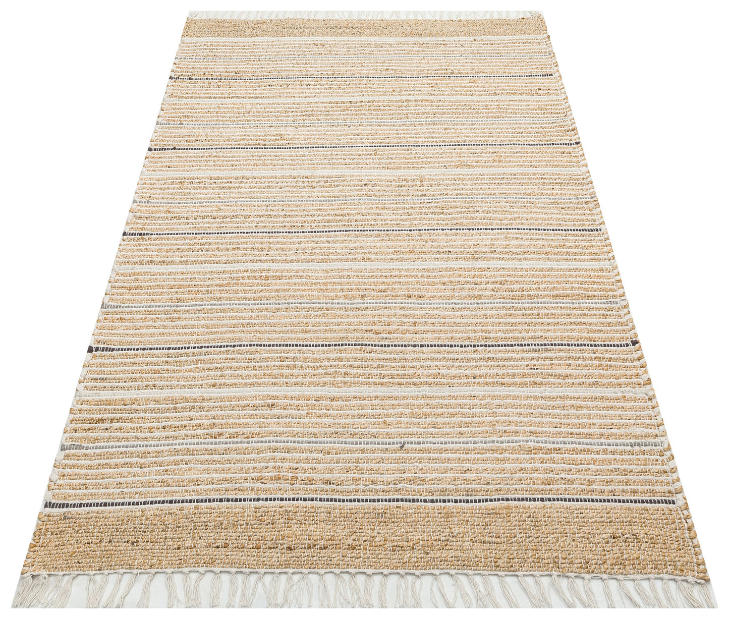 Juno Jüt Ech 05 Doğal Gri Flatweave El Dokuma Naturel Jüt Hasır Halı - Rahat ve doğal dokusu ile her alana uyan pratik bir halı seçeneği.