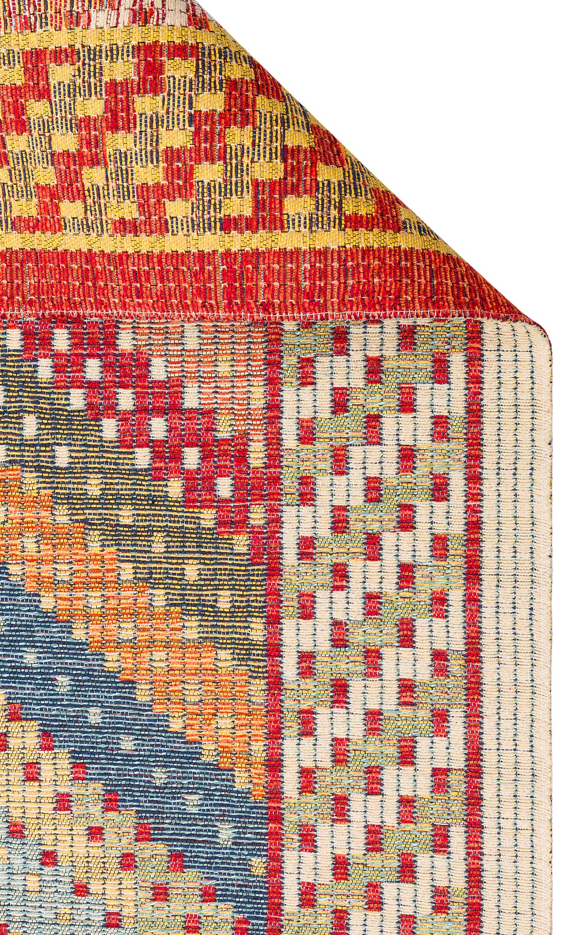 NOMAD 10 RED Yıkanabilir, Çift Taraflı Kullanıma Uygun Yumuşak Tuşeli Otantik Kilim