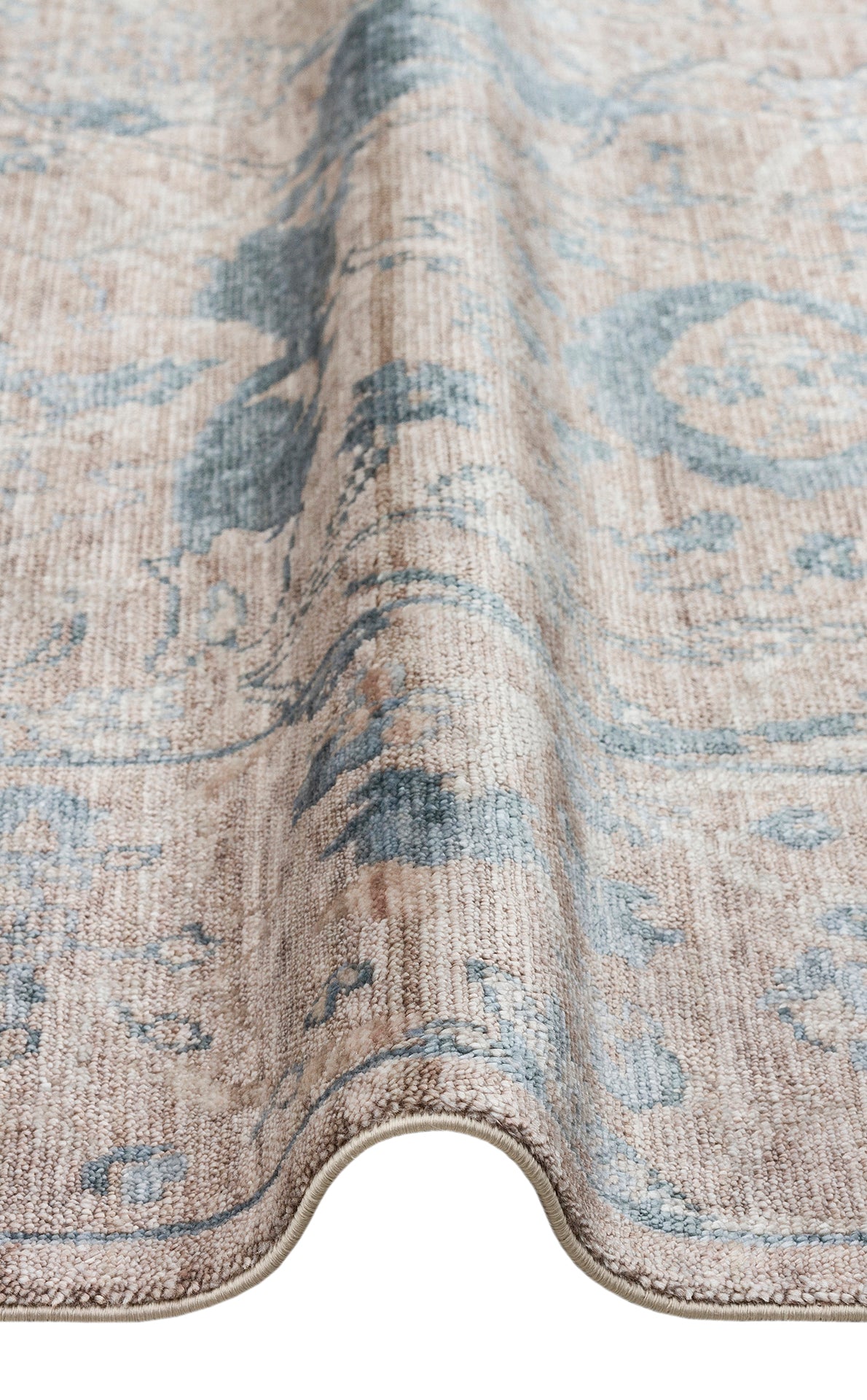Taftan TF 07 SKY VİZON Pakistan Overdyed Tarzı, el yapımı ve özel tezgahlarda üretilen Taftan Özel Tezgah Halısı'nın detaylı görüntüsü.