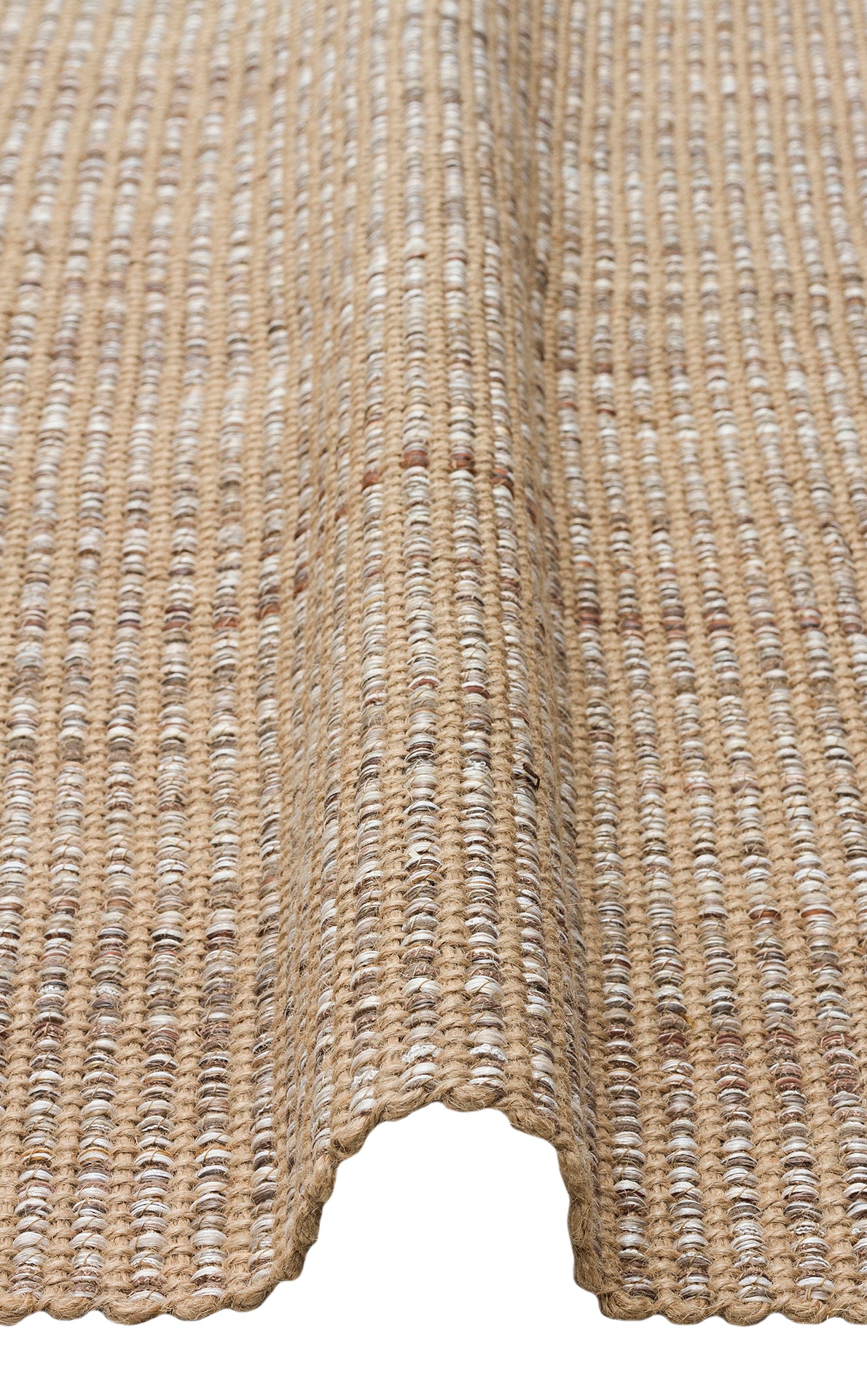 DOHA DH 01 MULTY jüt ve polyester çift taraflı modern kilim kenar bitimi saçaklı görünümü