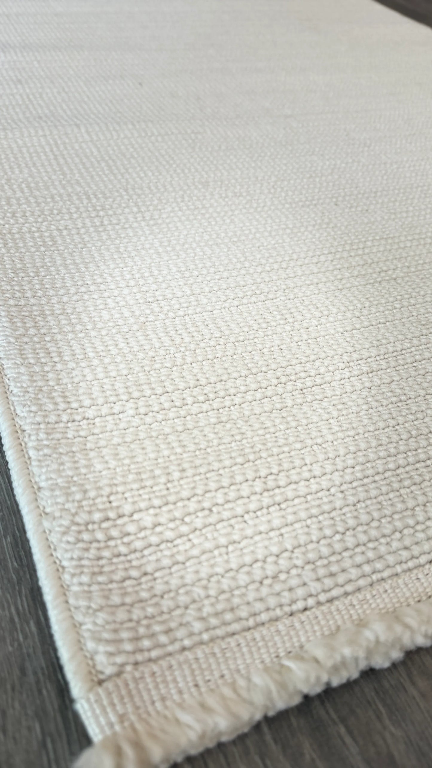 Halı Vagonu Alpaka 8002 Krem Sisal Dokuma Makine Halısı - HALI VAGONU