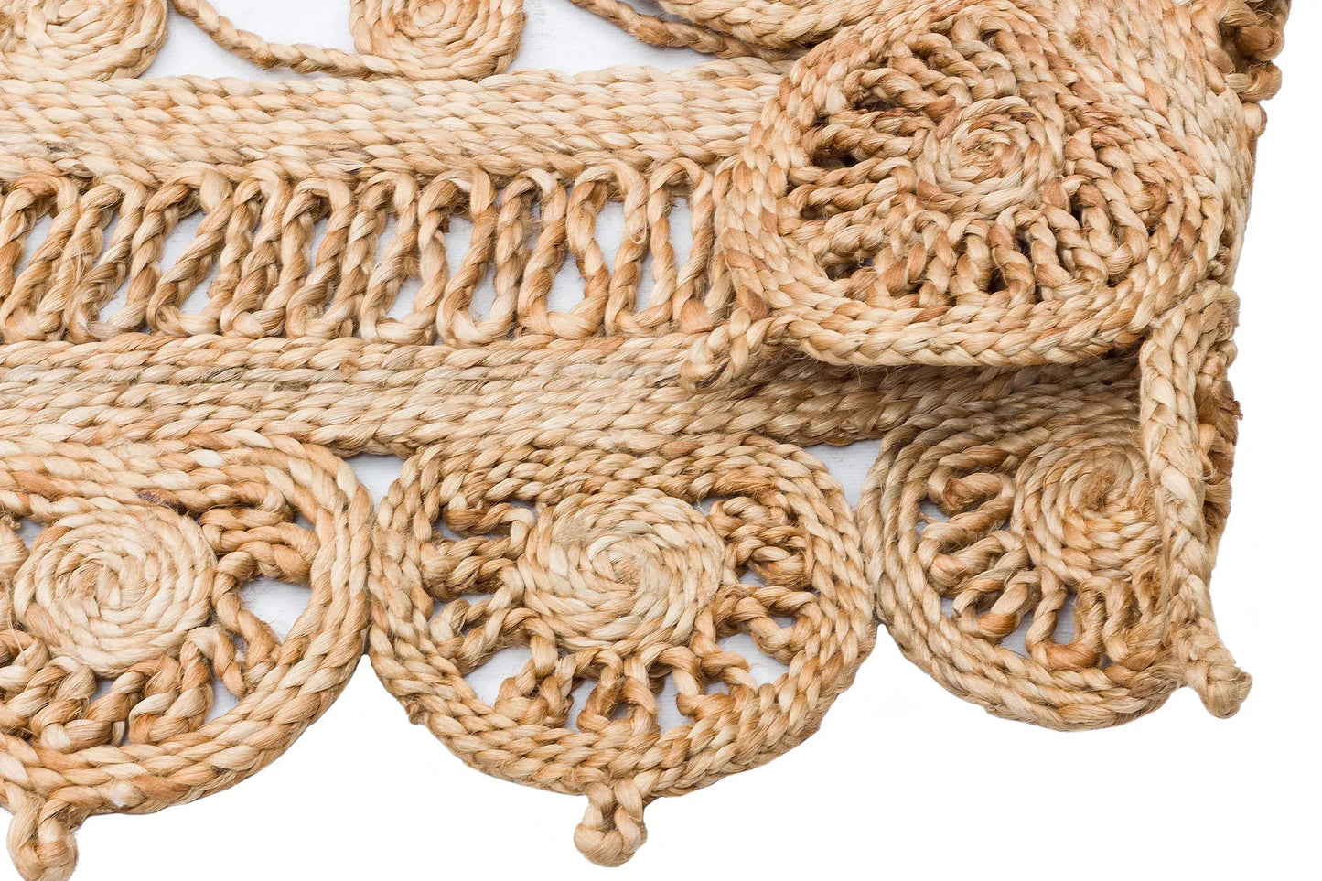 SOLO CA-109 Natural XW Yuvarlak veya Oval El Dokuma Naturel Jüt Hasır Halı - HALI VAGONU