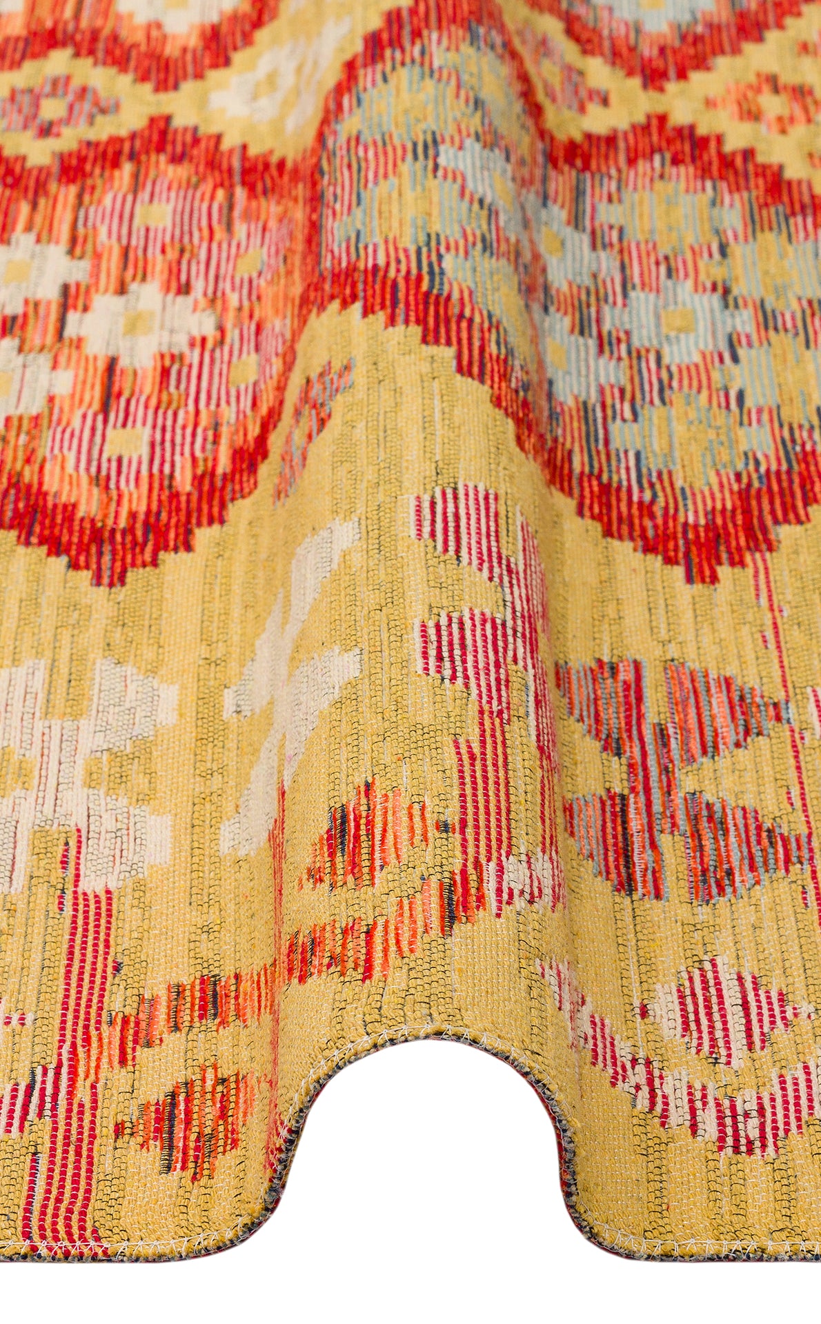 NOMAD NMD 03 RED Yıkanabilir, Çift Taraflı Kullanıma Uygun Yumuşak Tuşeli Otantik Kilim