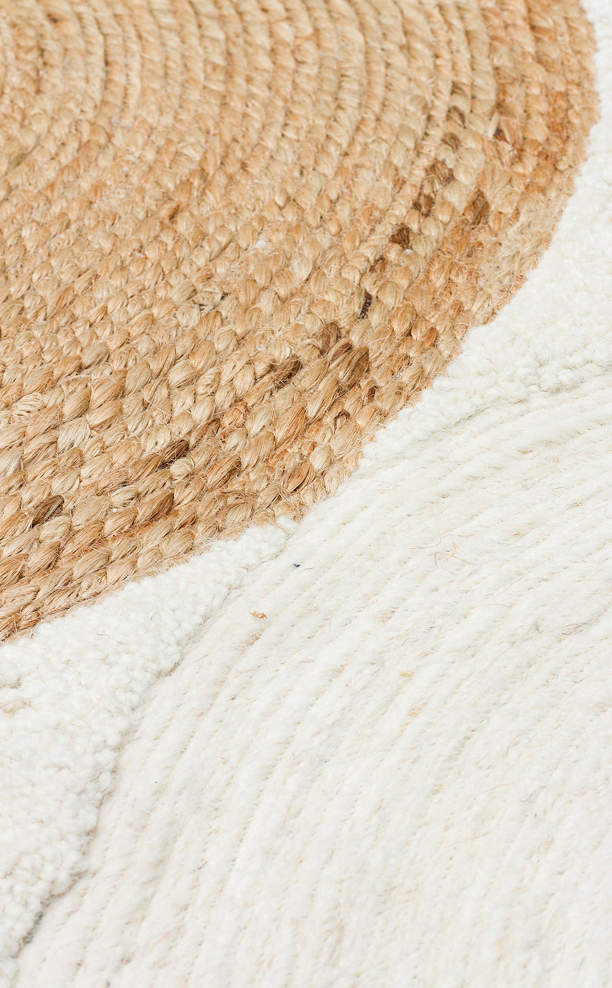 JADE 902 NATURAL WHİTE Naturel Kazak Örgü Desenli El Dokuma Örgü Halı