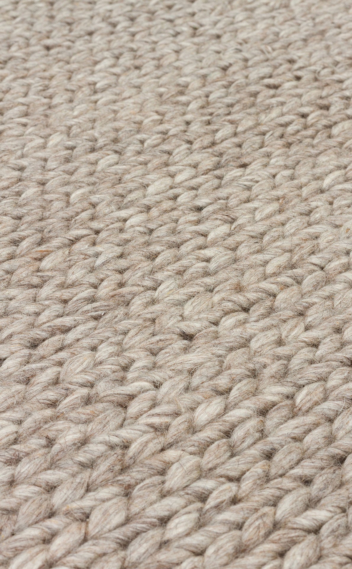 JADE BASKETWEAV BROWN Naturel Kazak Örgü Desenli El Dokuma Örgü Halı