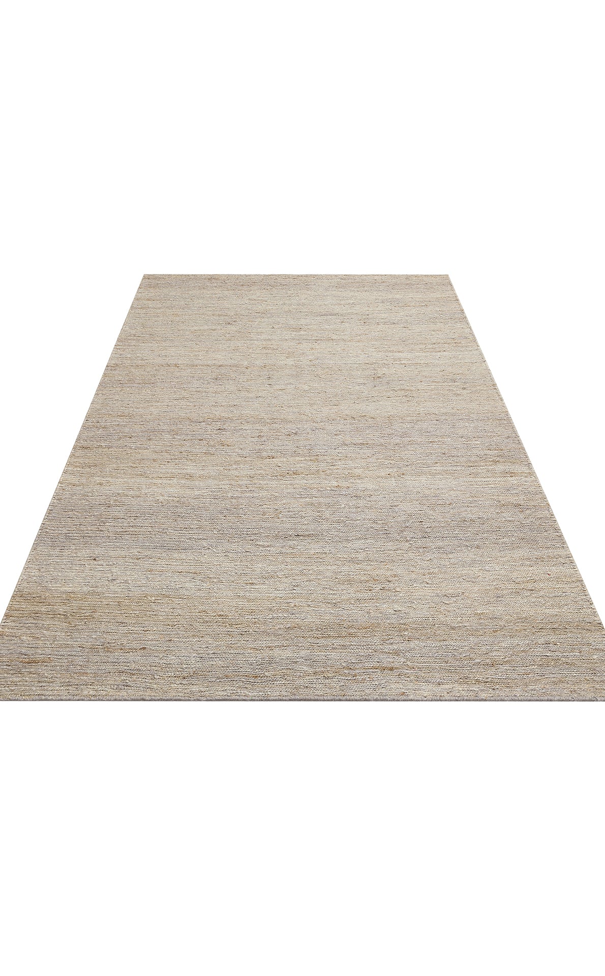 Soumak SMK Plain Grey Örgülü Naturel Kendir Halı kaliteli malzeme örneği.