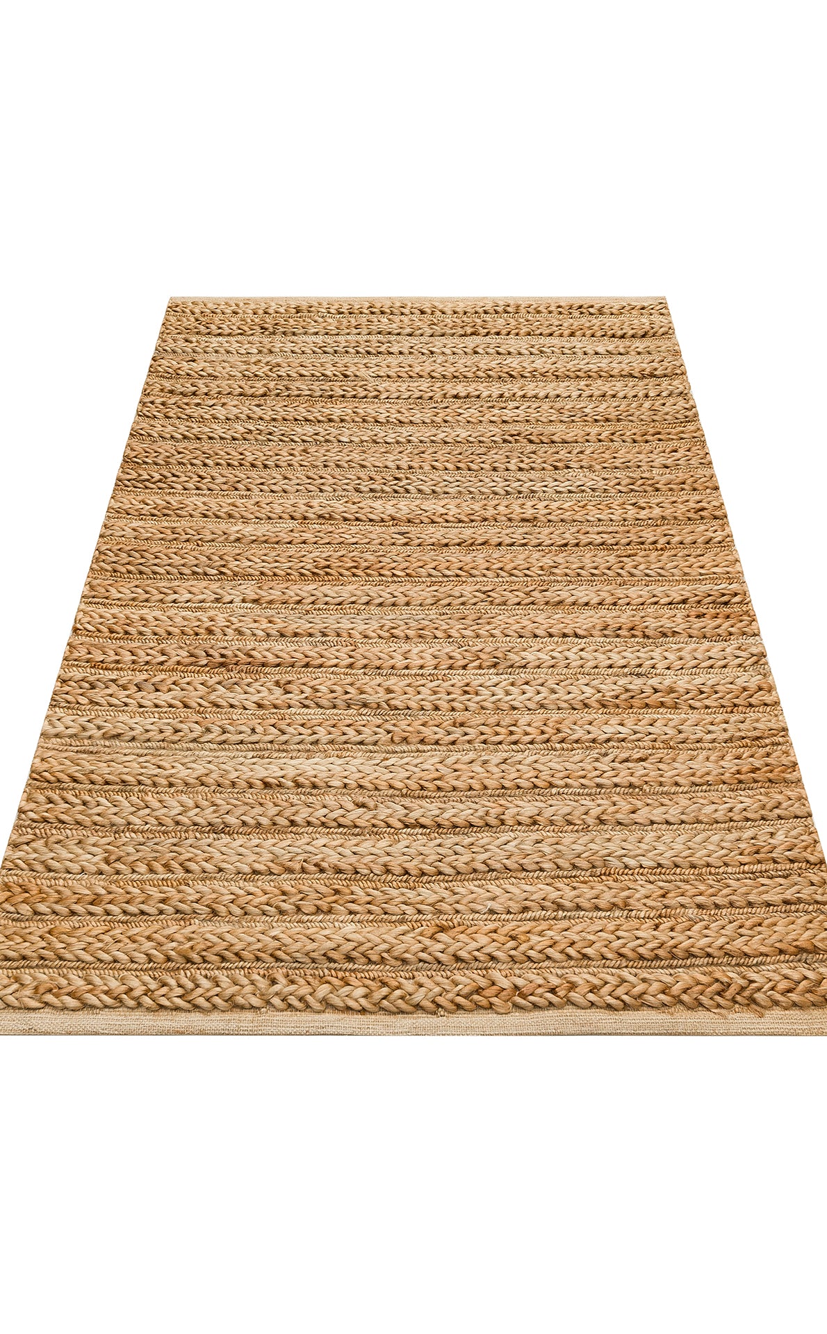 CHOTI CHOTI MIX NATURAL El Dokuma Naturel Jüt Hasır Halı, 2000 gr/m2 ağırlığı ile dayanıklı ve uzun ömürlü.
