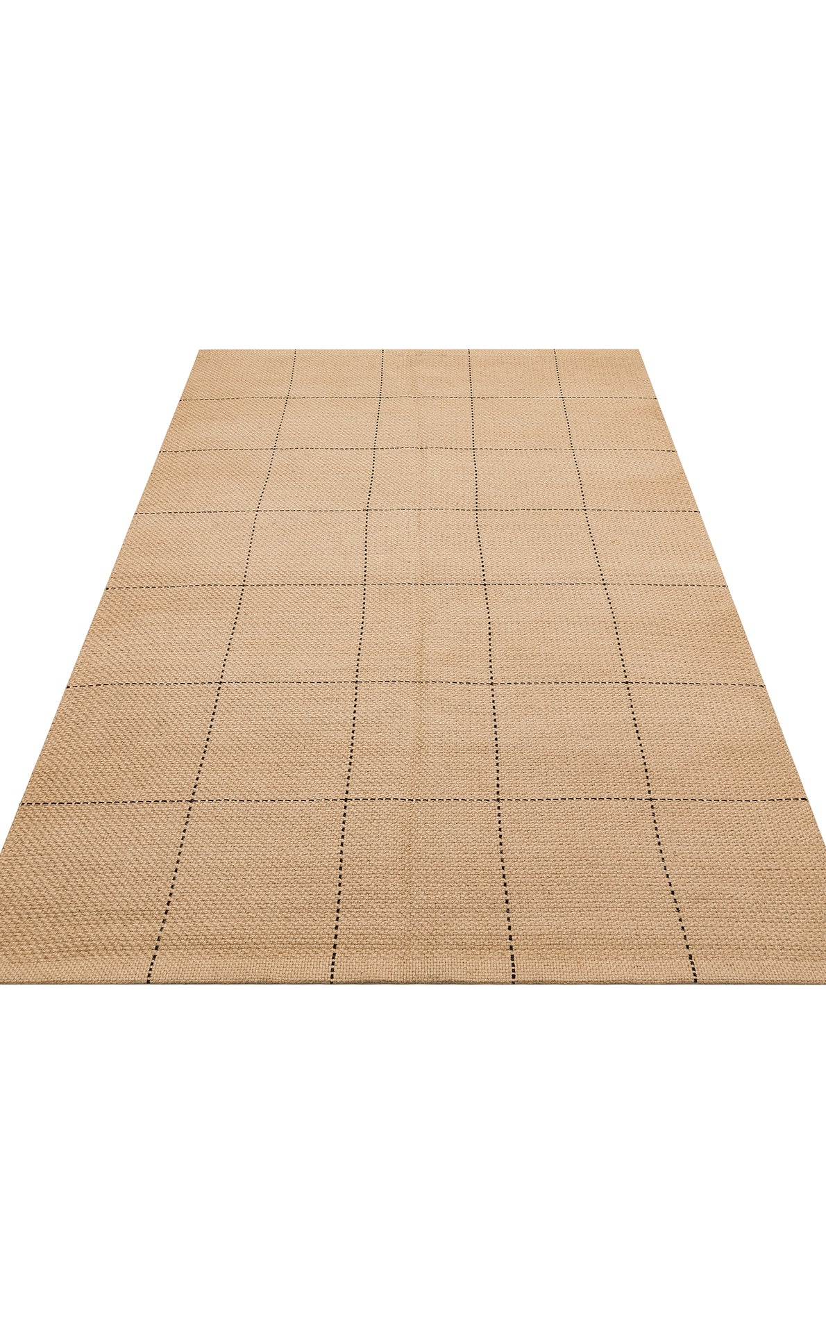 DELHİ DLH 01 BLACK Jüt ve Pamuk ile Üretilen Çift Taraflı Modern Kilim