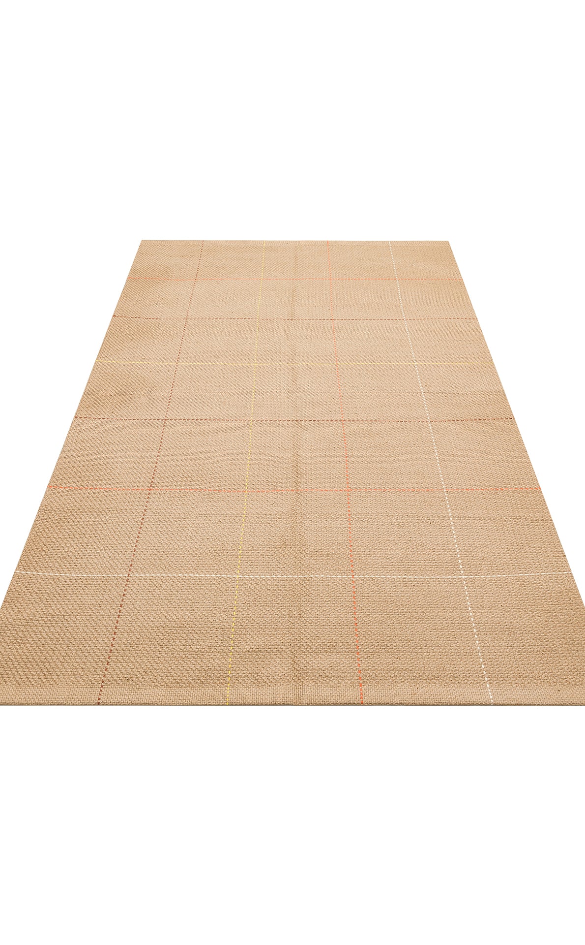 Modern tasarımıyla öne çıkan DELHİ DLH 01 Multy Jüt ve Pamuk ile Üretilen Çift Taraflı Modern Kilim.