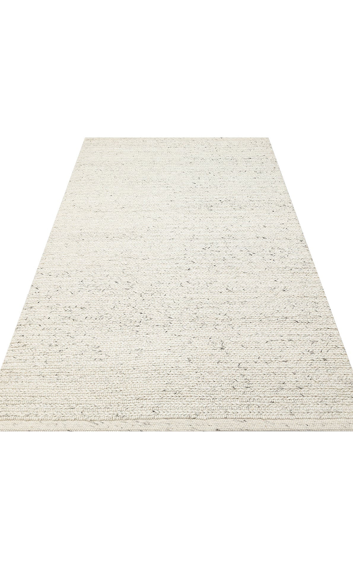 JADE LD 07 L.GREY Naturel Kazak Örgü Desenli El Dokuma Örgü Halı