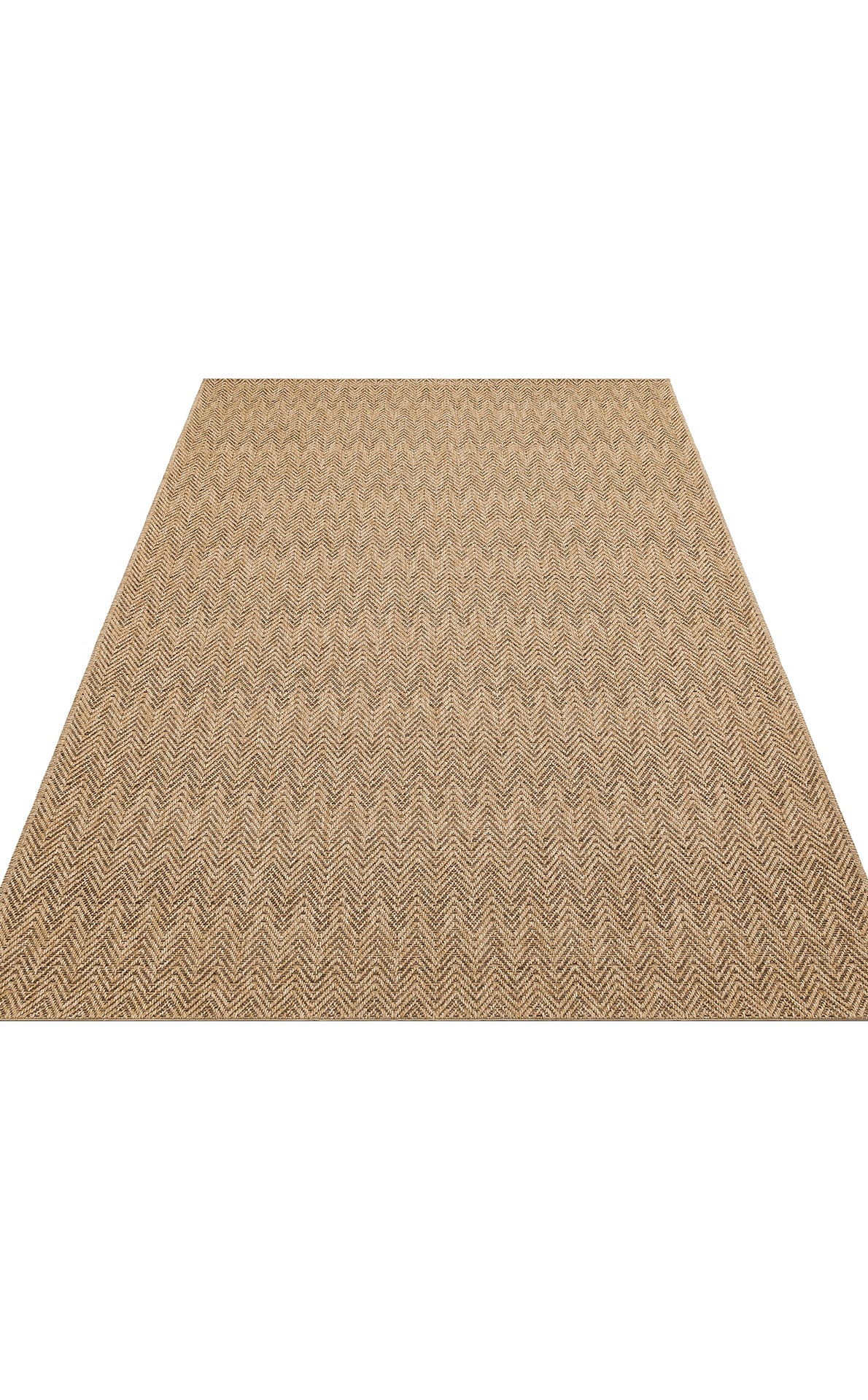 Halı Vagonu Zahara ZHR 02 Natural Mocha, overlok kenar bitimiyle şıklık ve dayanıklılık sunan bir sisal halı.