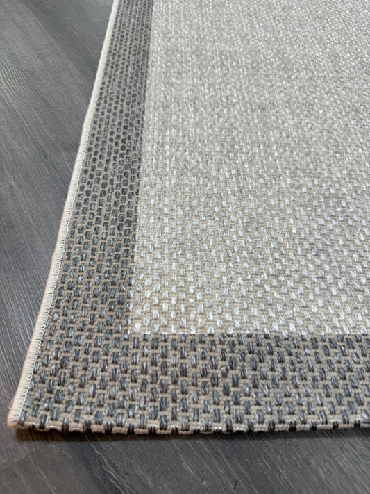 Natura Sisal NTR 07 Antrasit Gri Sisal Dokuma Halı - NTR 07