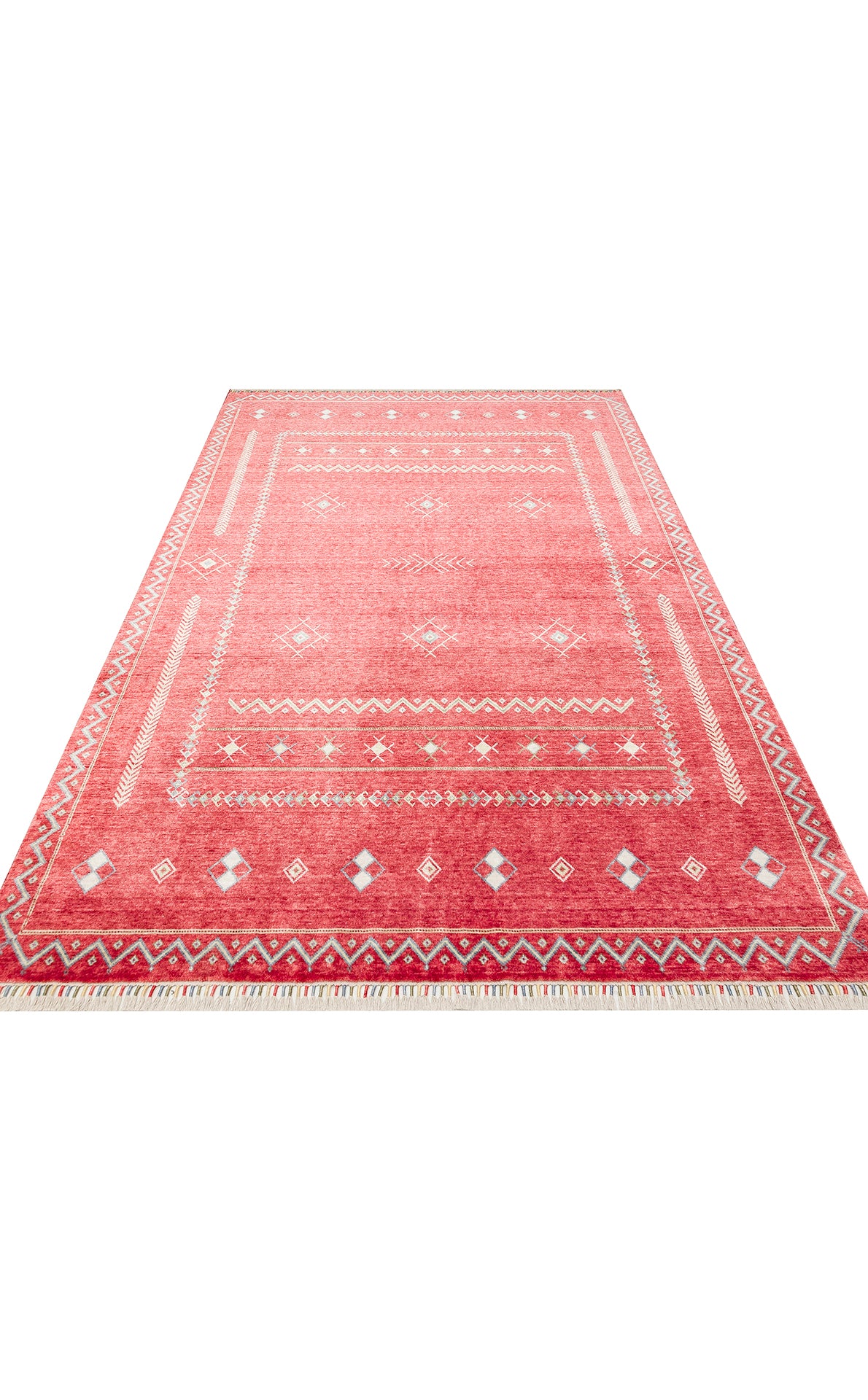 ZARA ZR 20 RED MULTY Otantik Desenli El Emeği İle Özel Tezgahlarda Üretilen Modern Uşak Halısı