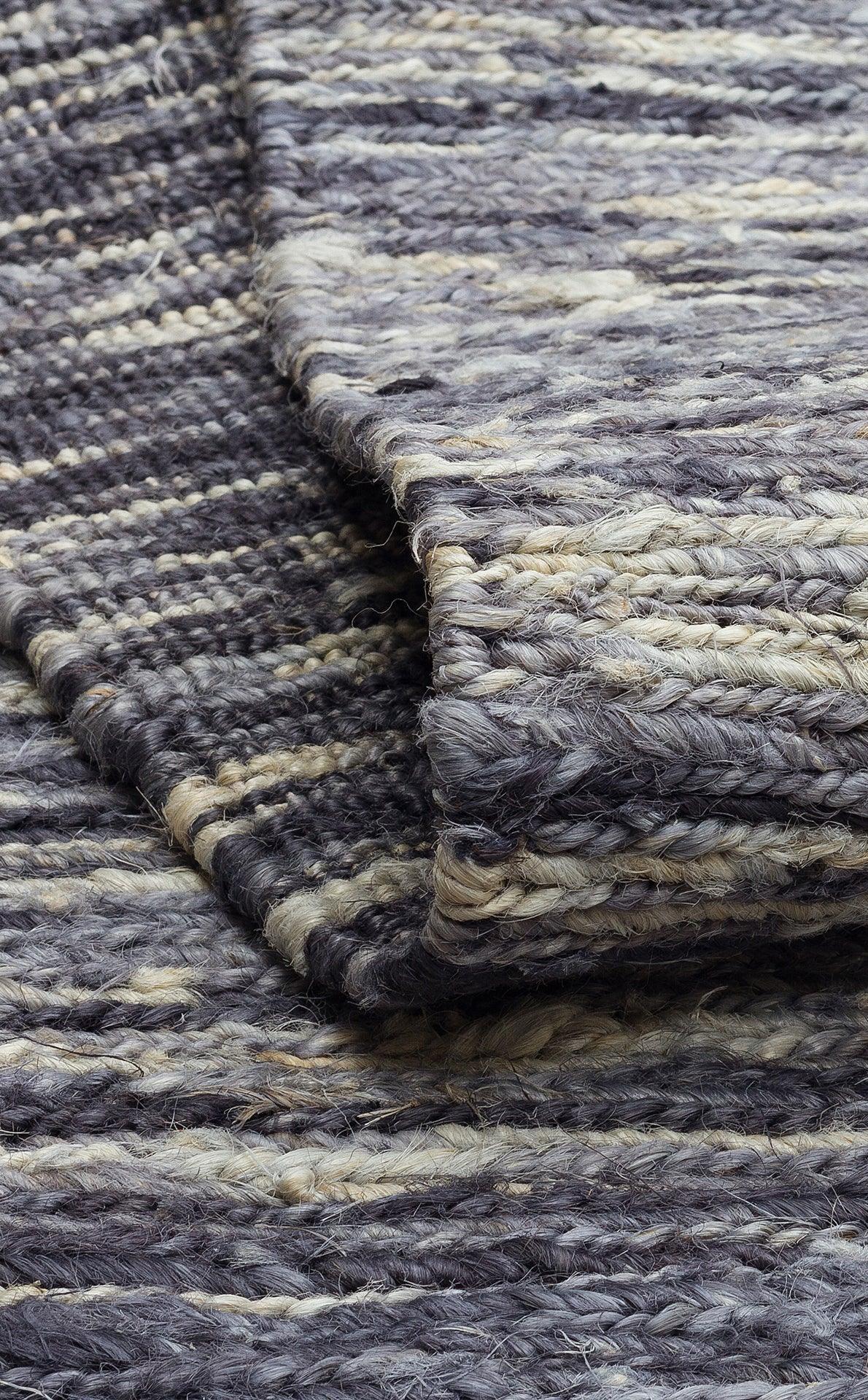 Soumak SMK Plain Marine Multy Örgülü Naturel Kendir Halı - HALI VAGONU