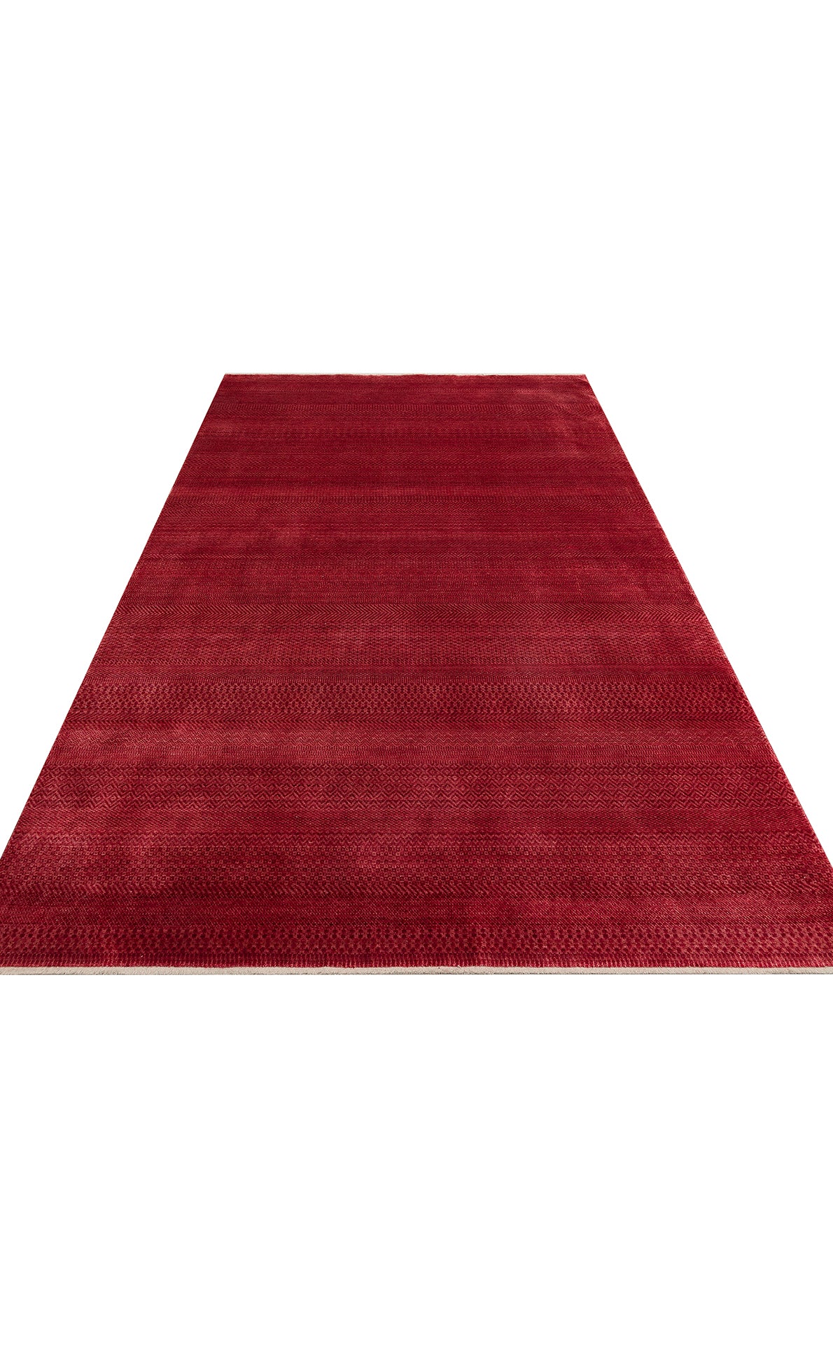 Taftan TF 08 Coral Pakistan Overdyed Tarzı Uşak Halısı kenar bitimi - Taftan Özel Tezgah Halısı