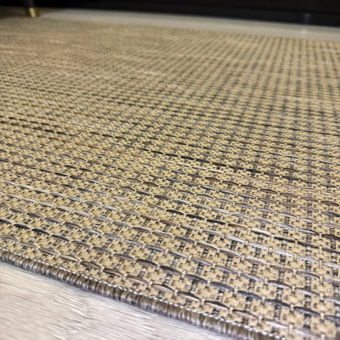 Halı Vagonu JS9903 Kahve Bej Tonlarında Jüt Sisal Halı - Kaymaz ve Dayanıklı, Hav Yapmaz - HALI VAGONU