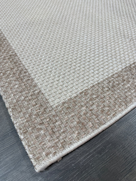 Natura Sisal NTR 01 Sütlü kahve Krem Sisal Dokuma Halı - NTR 01