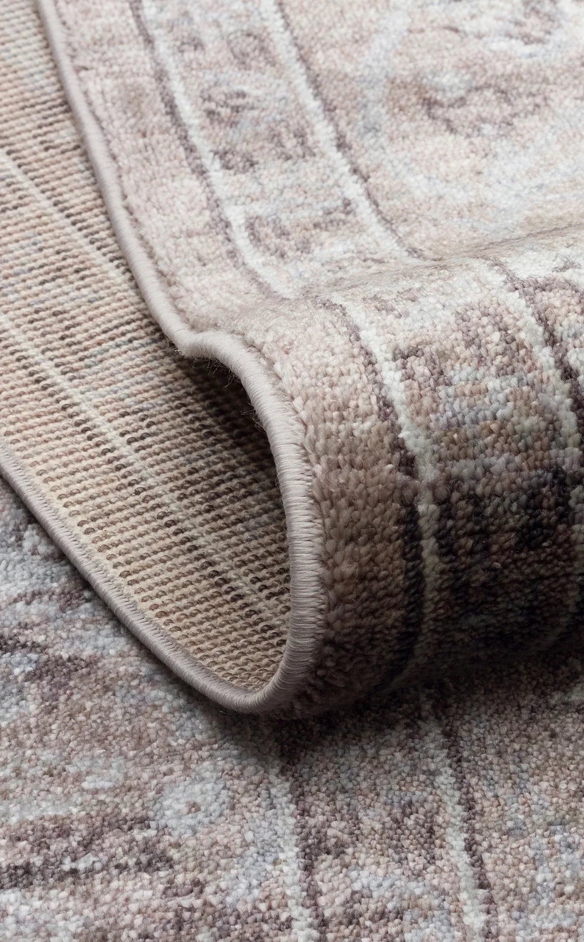 TAFTAN TF 07 SMOKE GREY Pakistan Overdyed Tarzı Özel Hav Vermeyen ve El Emeği ile Özel Tezgahlarda Üretilen Uşak Halısı - HALI VAGONU