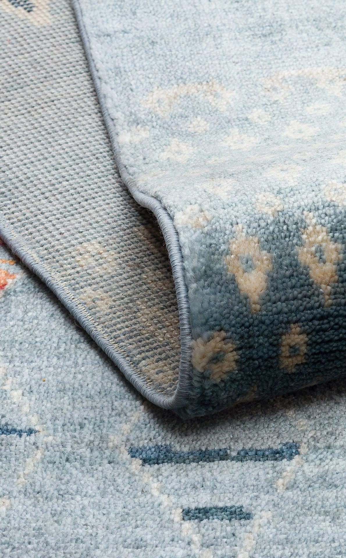 ZARA ZR 15 AQUA MULTY Otantik Desenli El Emeği İle Özel Tezgahlarda Üretilen Modern Uşak Halısı - HALI VAGONU