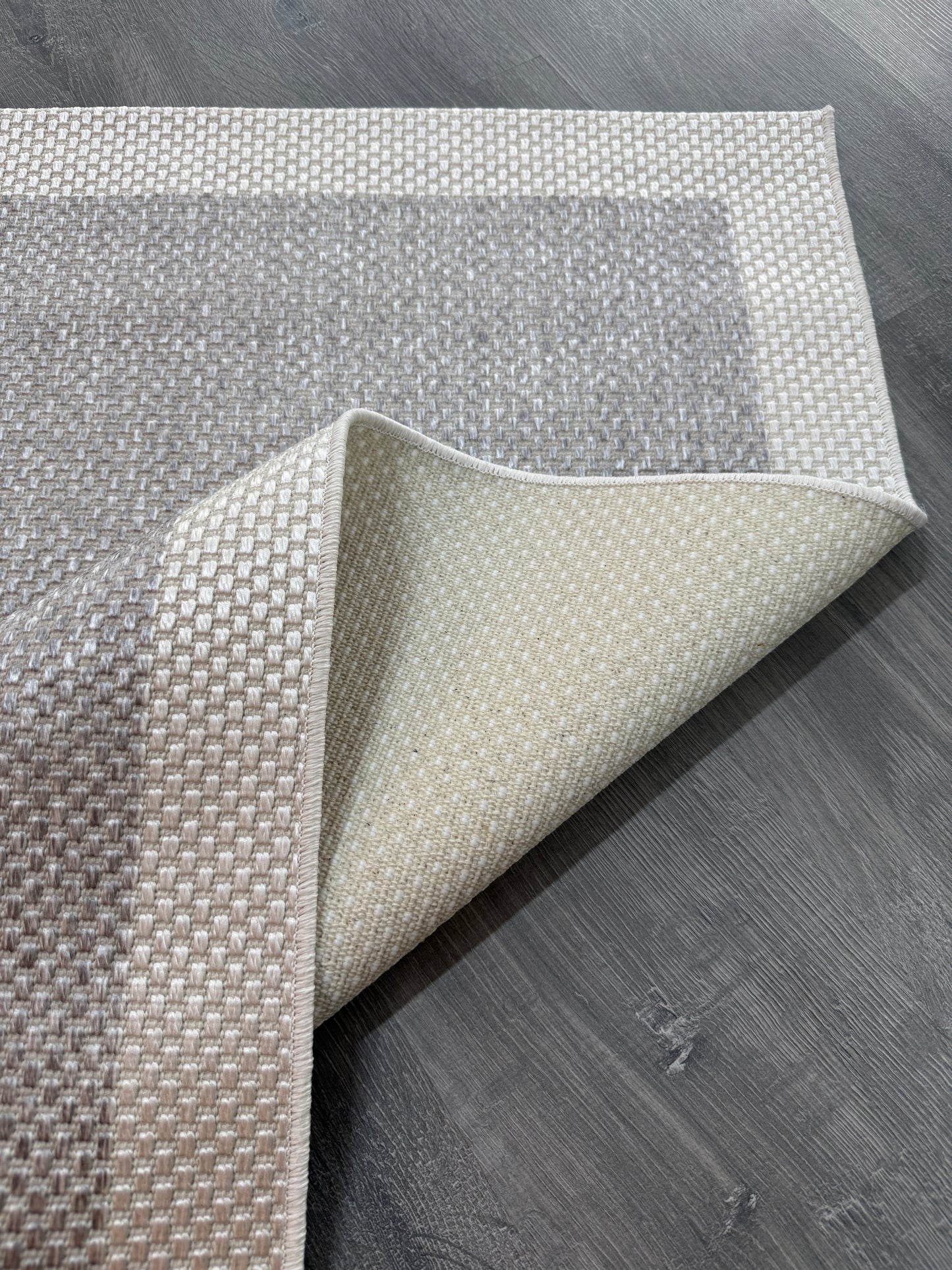 Natura Sisal NTR 09 Krem Gri Sisal Dokuma Halı - NTR 09