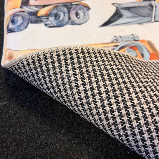 Carpet Wagon HV198 Cream Beige Named Children's Carpet