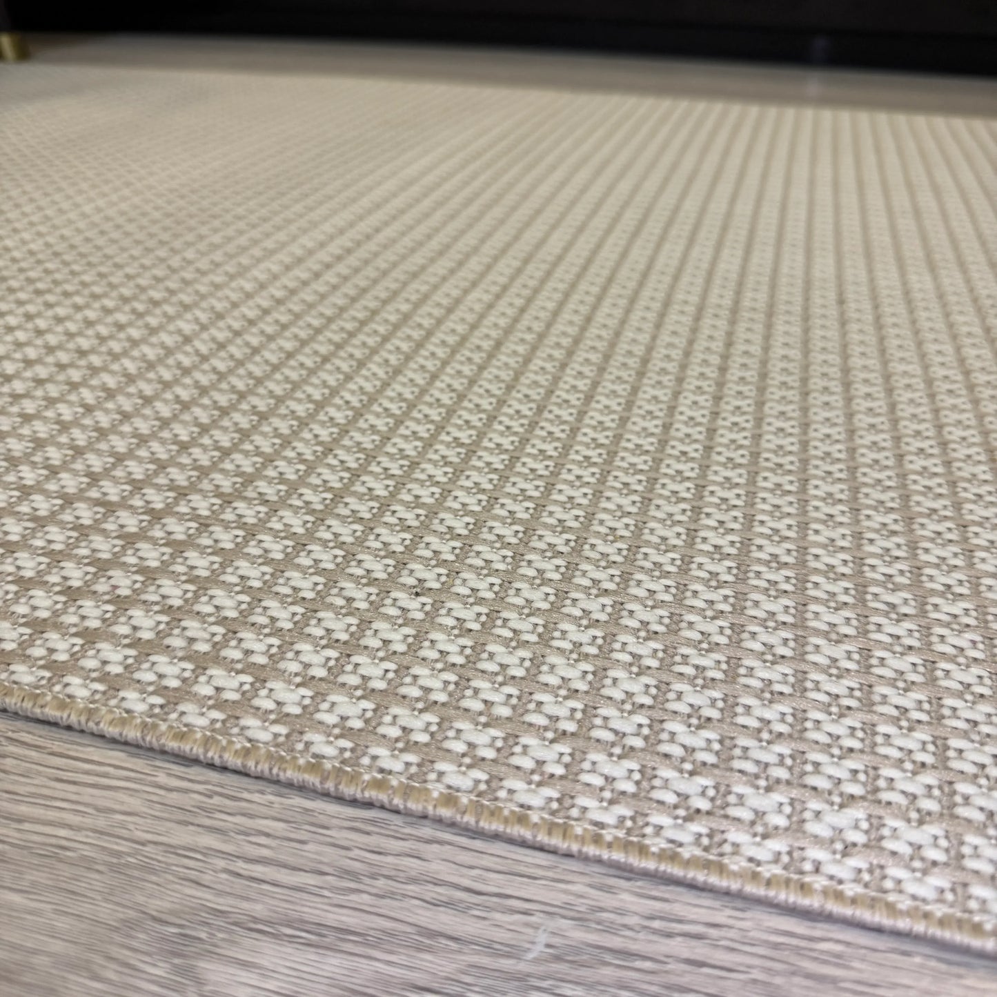 Halı Vagonu JS9902 Krem Bej Tonlarında Jüt Sisal Halı - Kaymaz ve Dayanıklı, Hav Yapmaz - HALI VAGONU