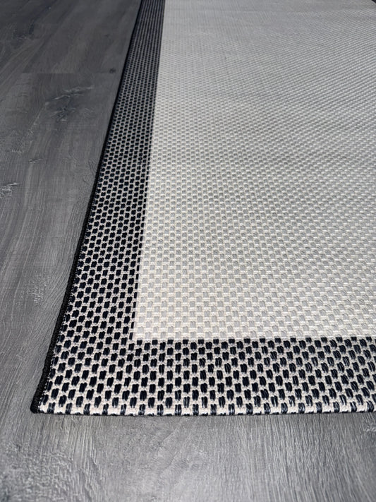 Natura Sisal NTR 11 Siyah Krem Sisal Dokuma Halı - NTR 11 - HALI VAGONU