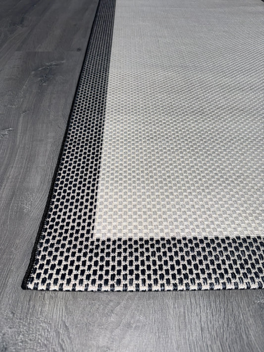 Natura Sisal NTR 11 Siyah Krem Sisal Dokuma Halı - NTR 11 - HALI VAGONU