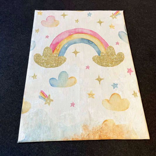 Carpet Wagon HV198 Cream Beige Named Children's Carpet