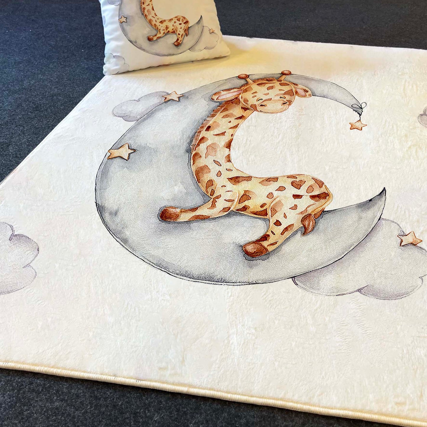 Carpet Wagon HV198 Cream Beige Named Children's Carpet