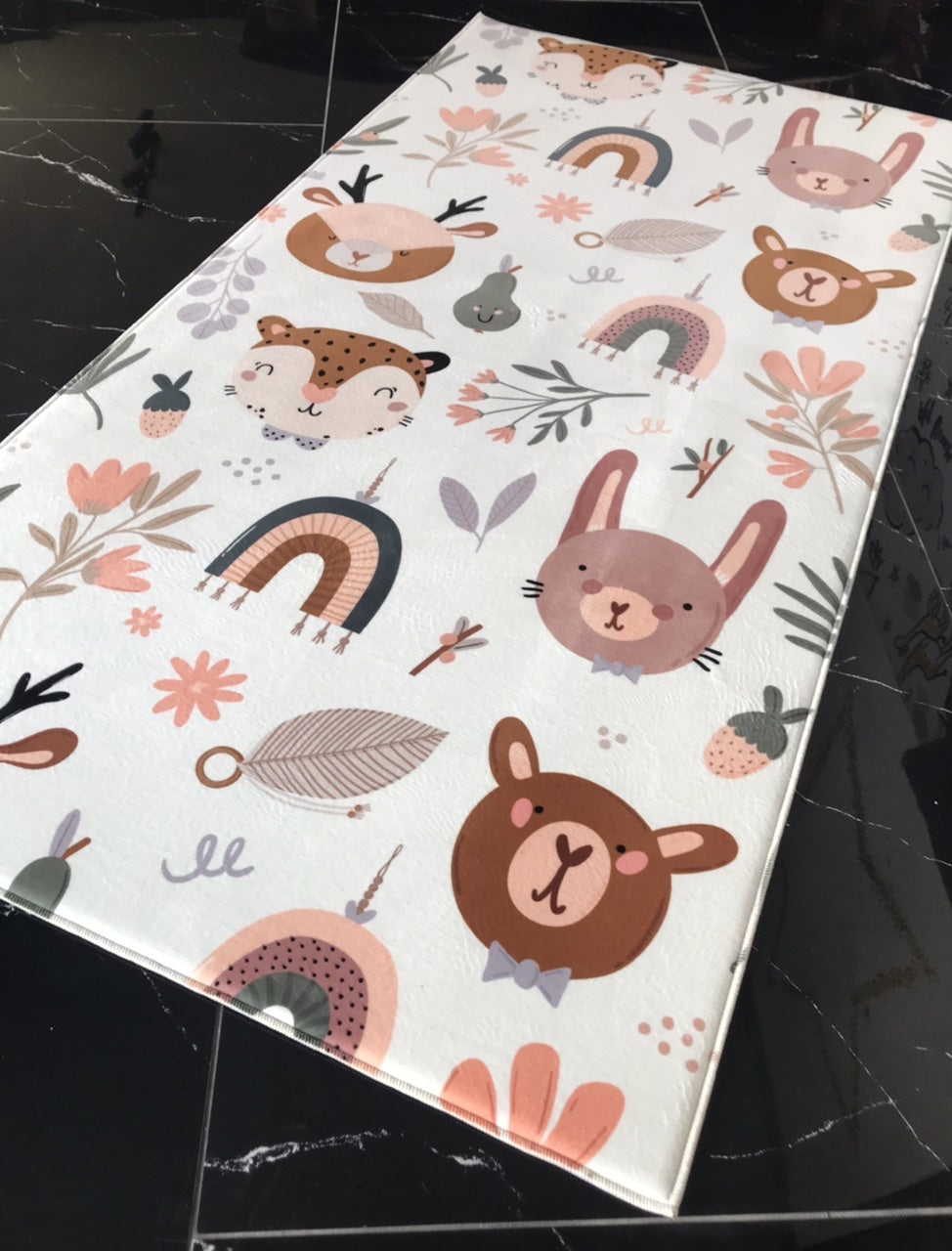 Carpet Wagon HV198 Cream Beige Named Children's Carpet