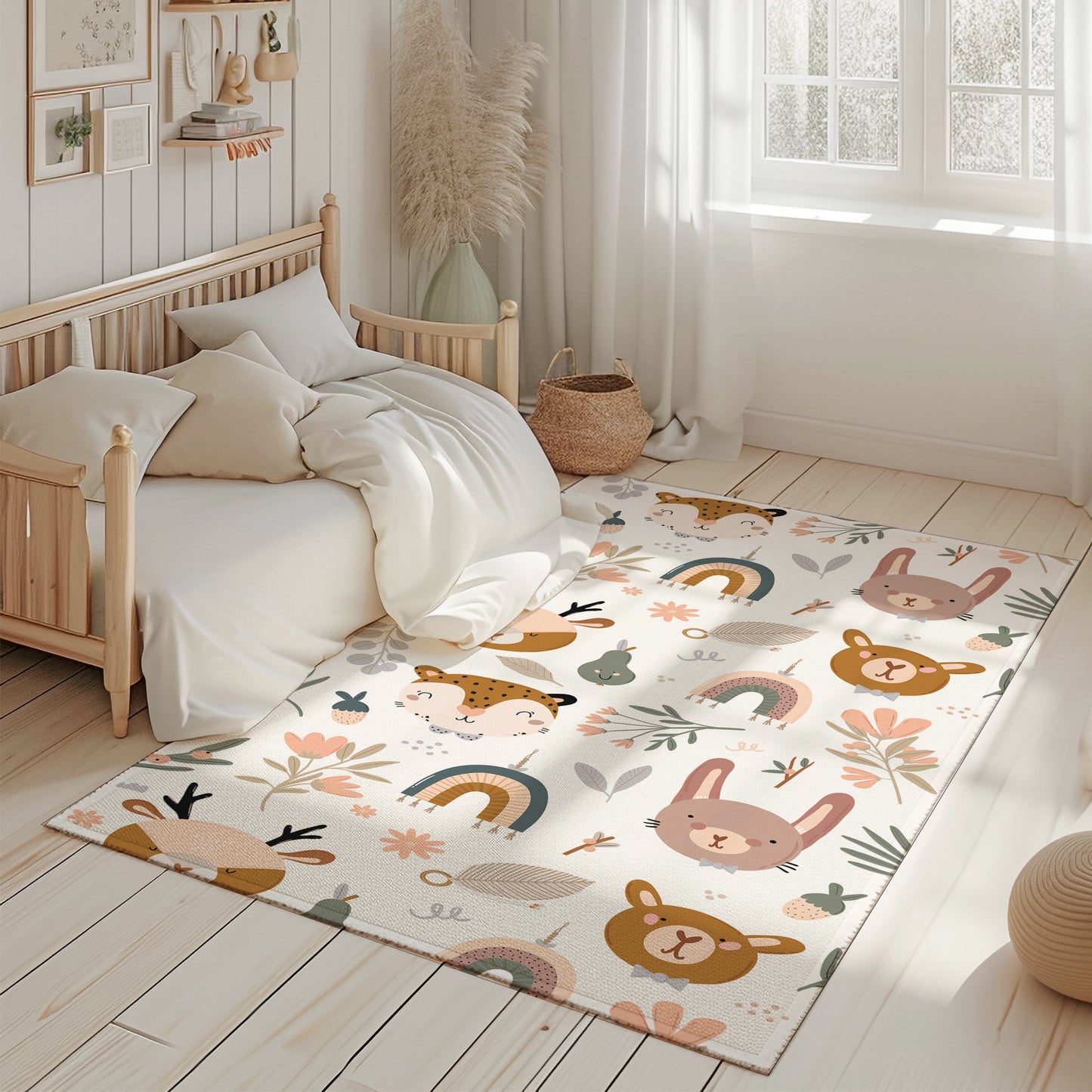Carpet Wagon HV198 Cream Beige Named Children's Carpet