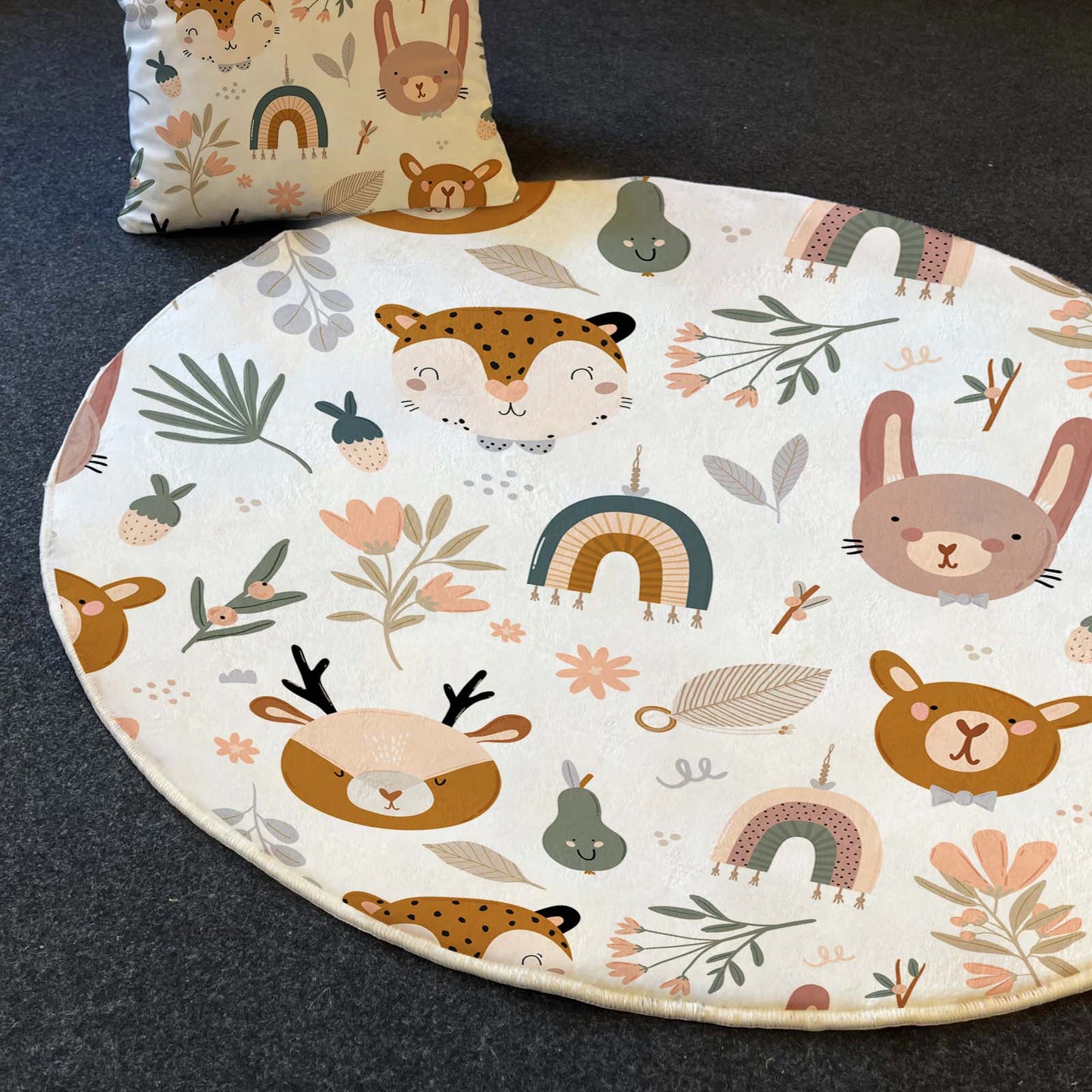 Carpet Wagon HV198 Cream Beige Named Children's Carpet
