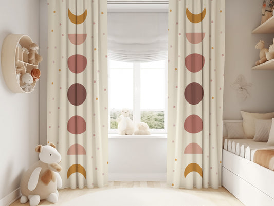 Halı Vagonu HV242 Boho Desen Çocuk Odası Kadife Kumaş Fon Perde, çocuk odasına şık ve modern bir dokunuş getiriyor. Çocuk odası fon perde olarak ideal.