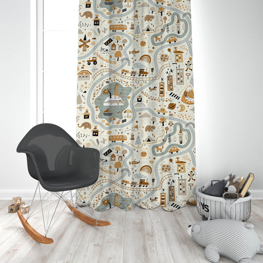 Halı Vagonu HV255FP Çocuk Odası Fon Perde, kadife kumaş kalitesiyle hem şıklık hem de fonksiyonellik sağlıyor, çocuk odası için ideal seçim.