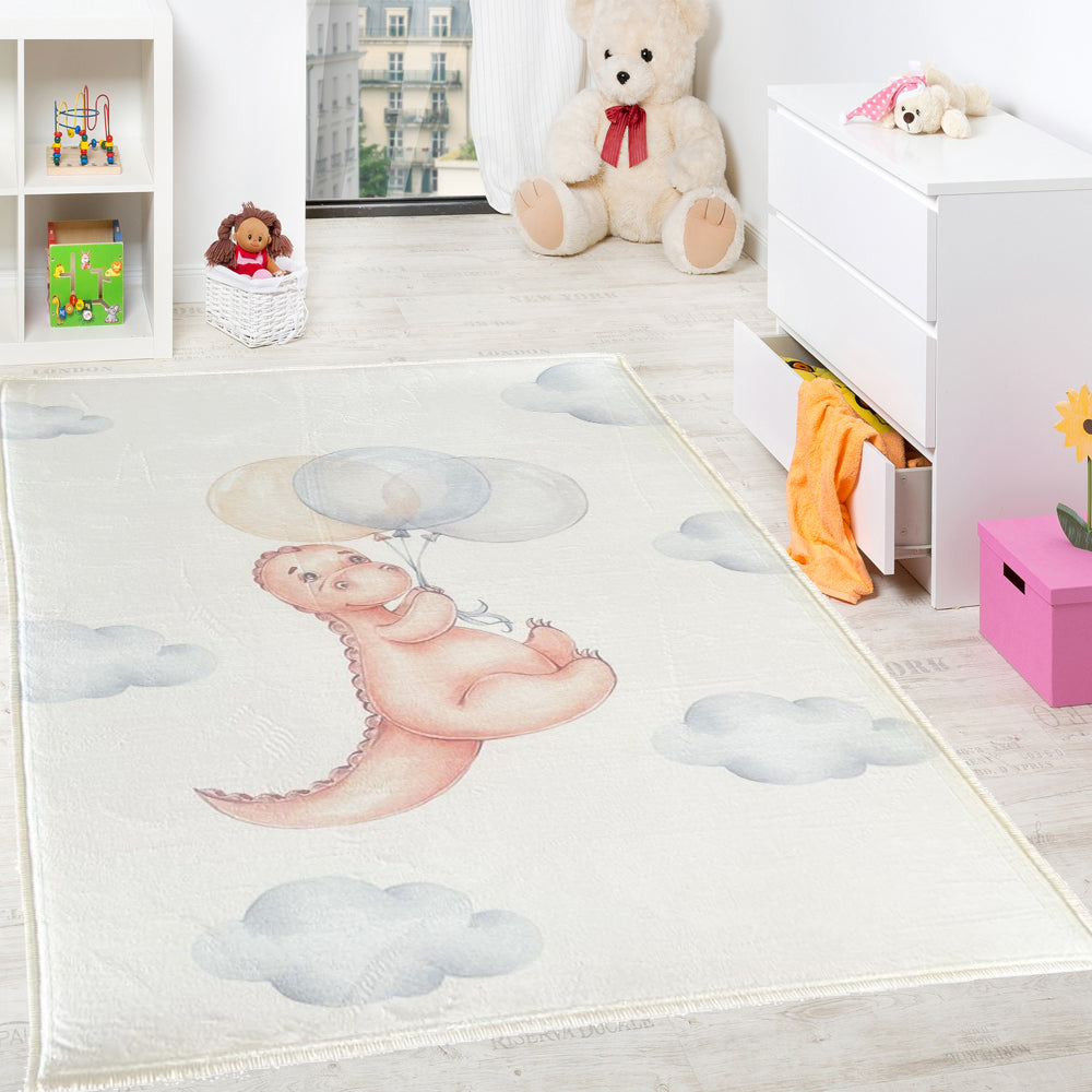 Carpet Wagon HV198 Cream Beige Named Children's Carpet