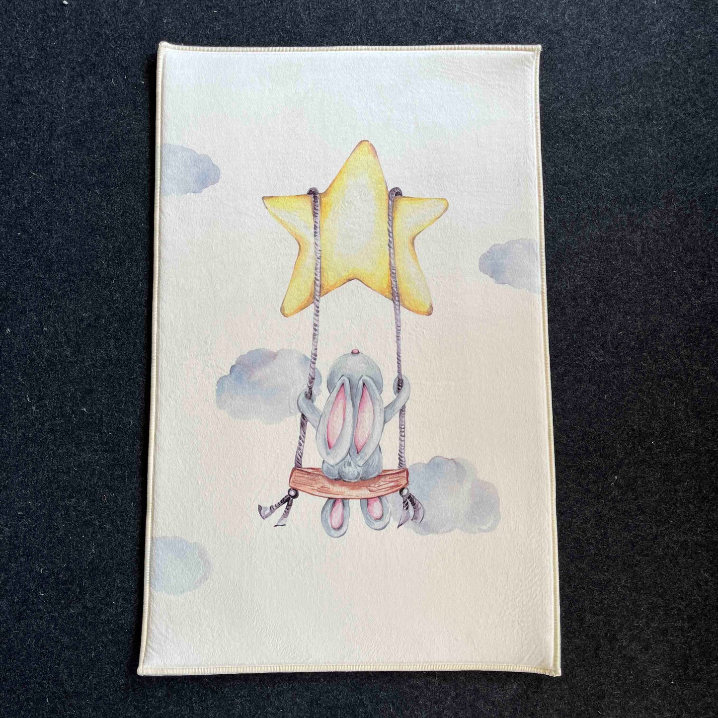 Carpet Wagon HV198 Cream Beige Named Children's Carpet