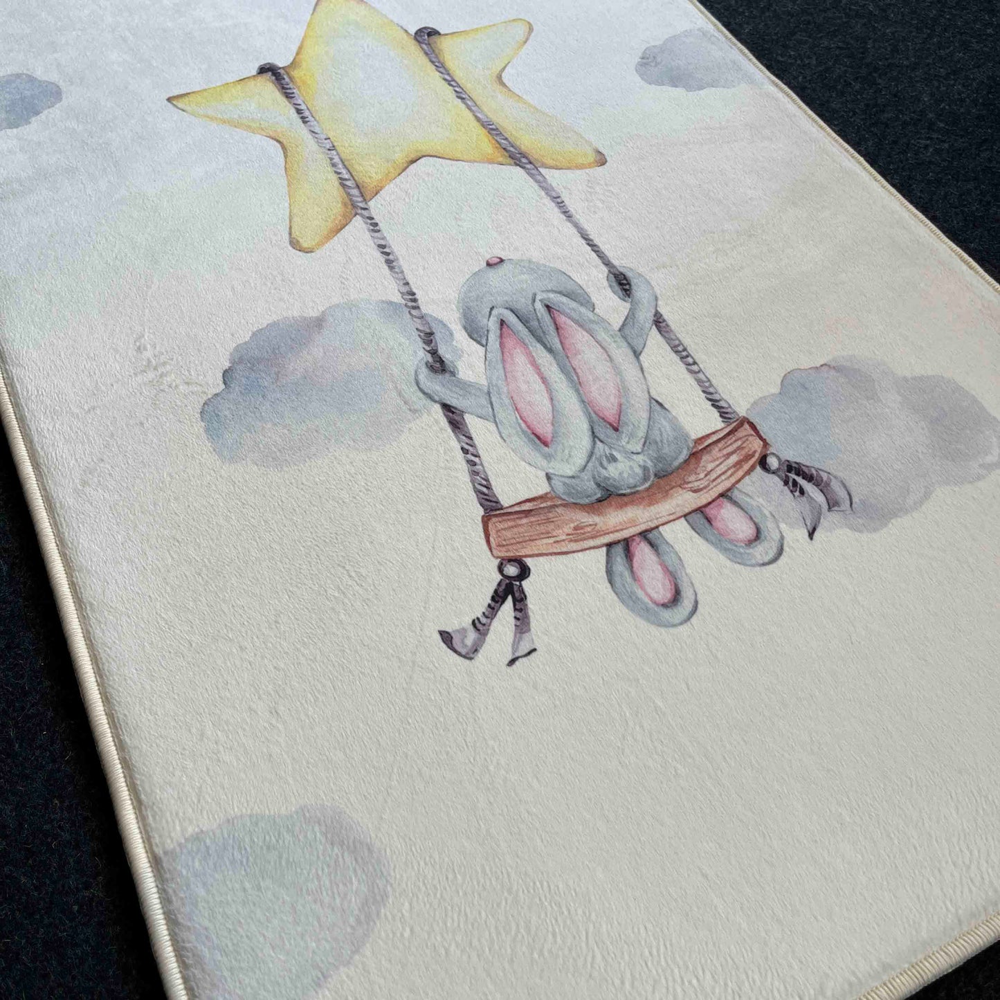 Carpet Wagon HV198 Cream Beige Named Children's Carpet