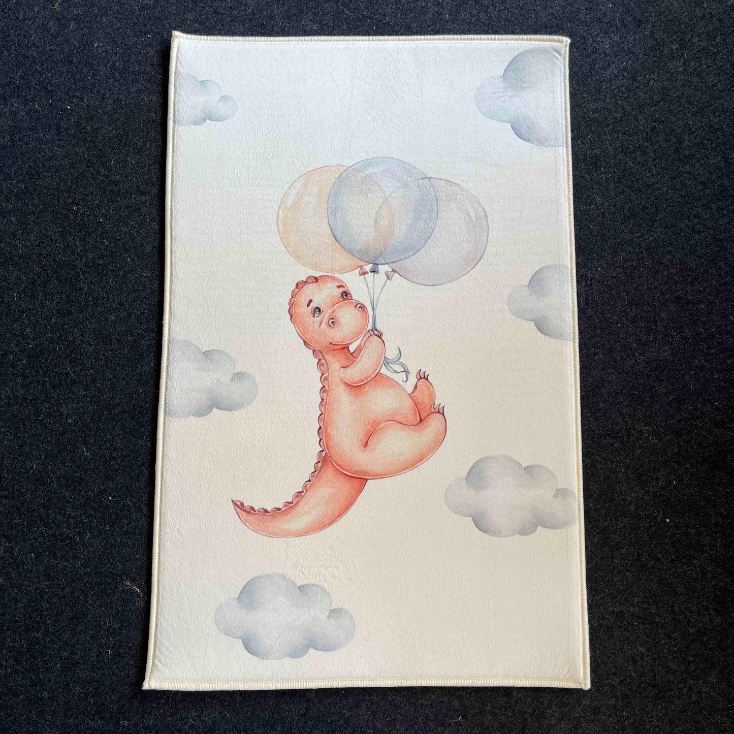 Carpet Wagon HV198 Cream Beige Named Children's Carpet
