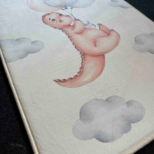 Carpet Wagon HV198 Cream Beige Named Children's Carpet